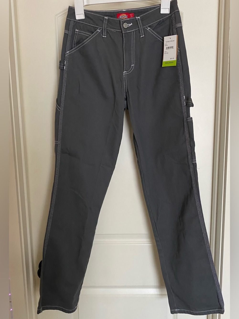 NWT Dickies Juniors Gray Carpenter Pants